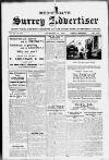 Surrey Advertiser Wednesday 11 November 1925 Page 1