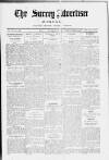 Surrey Advertiser Monday 23 November 1925 Page 1