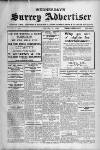 Surrey Advertiser Wednesday 27 January 1926 Page 1
