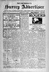 Surrey Advertiser Wednesday 03 February 1926 Page 1