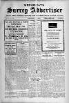 Surrey Advertiser Wednesday 17 February 1926 Page 1