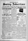 Surrey Advertiser Wednesday 10 March 1926 Page 1