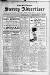Surrey Advertiser Wednesday 30 June 1926 Page 1