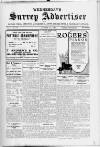 Surrey Advertiser Wednesday 11 August 1926 Page 1