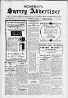 Surrey Advertiser Wednesday 06 October 1926 Page 1