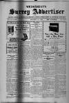 Surrey Advertiser Wednesday 11 January 1928 Page 1