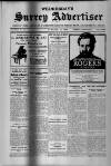 Surrey Advertiser Wednesday 18 January 1928 Page 1