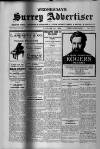 Surrey Advertiser Wednesday 25 January 1928 Page 1
