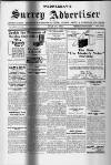 Surrey Advertiser Wednesday 25 July 1928 Page 1