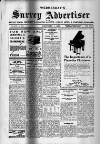 Surrey Advertiser Wednesday 05 December 1928 Page 1