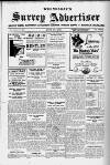 Surrey Advertiser Wednesday 18 June 1930 Page 1