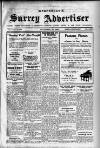 Surrey Advertiser Wednesday 12 November 1930 Page 1