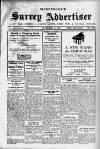 Surrey Advertiser Wednesday 19 November 1930 Page 1