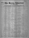 Surrey Advertiser Saturday 12 December 1936 Page 1