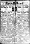 Daily Record Wednesday 02 March 1921 Page 1