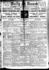 Daily Record Wednesday 16 March 1921 Page 1