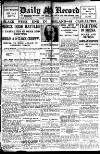 Daily Record Monday 21 March 1921 Page 1