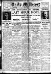 Daily Record Friday 15 April 1921 Page 1