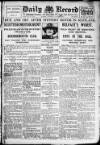 Daily Record Wednesday 04 January 1922 Page 1