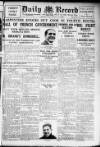 Daily Record Friday 13 January 1922 Page 1