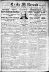Daily Record Saturday 14 January 1922 Page 1