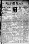 Daily Record Thursday 04 January 1923 Page 1