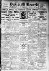 Daily Record Saturday 20 January 1923 Page 1