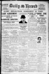 Daily Record Monday 12 January 1925 Page 1