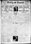 Daily Record Friday 30 October 1925 Page 1