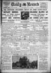 Daily Record Monday 18 October 1926 Page 1