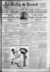Daily Record Thursday 13 January 1927 Page 1