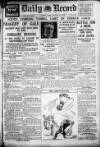 Daily Record Tuesday 22 November 1927 Page 1