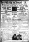 Daily Record Thursday 29 November 1928 Page 1