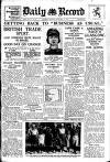 Daily Record Thursday 24 September 1931 Page 1