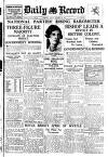 Daily Record Friday 23 October 1931 Page 1