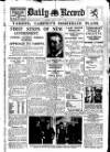Daily Record Friday 30 October 1931 Page 1