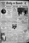 Daily Record Friday 20 January 1933 Page 1