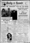 Daily Record Monday 13 November 1933 Page 1