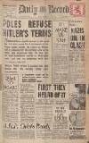 Daily Record Friday 13 October 1939 Page 1