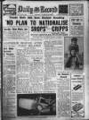 Daily Record Wednesday 22 January 1947 Page 1