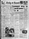 Daily Record Thursday 13 January 1949 Page 1