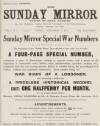 The Sunday Mirror Sunday 06 September 1914 Page 1