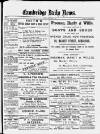 Cambridge Daily News Tuesday 04 September 1888 Page 1