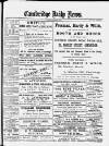 Cambridge Daily News Thursday 06 September 1888 Page 1