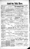 Cambridge Daily News Tuesday 22 January 1889 Page 1