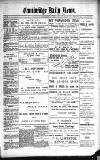 Cambridge Daily News Thursday 24 January 1889 Page 1