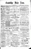 Cambridge Daily News Saturday 03 August 1889 Page 1