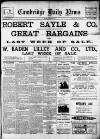 Cambridge Daily News Monday 24 January 1916 Page 1