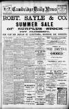 Cambridge Daily News Tuesday 04 July 1916 Page 1