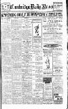 Cambridge Daily News Wednesday 26 September 1917 Page 1